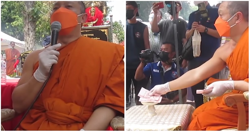 Thai Buddhist Monk To Charitably Donate 500 000 plus Fortune He Won 
