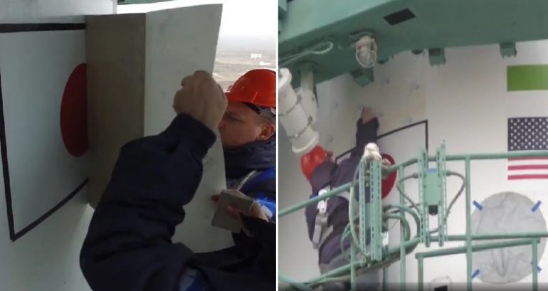 Video: Russia removes Japan, US flags but leaves India flag on its space rocket