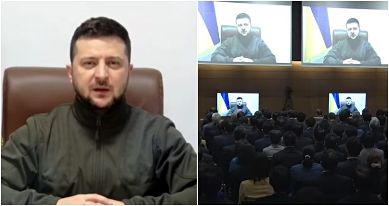 Zelenskyy asks Japan for tougher sanctions against Russia amid fears of chemical attack, nuclear threat
