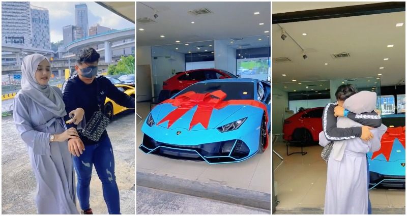 Malaysian buys husband lamborghini