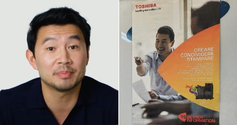 ‘Now we are enemies’: Simu Liu reacts to Toshiba using his stock photo for printer instruction booklet