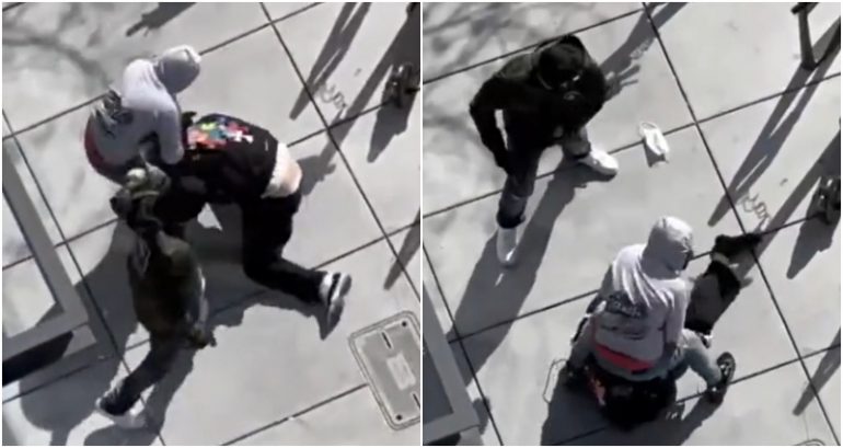 Witnesses film group of men attacking Oakland Asian victim during daylight robbery