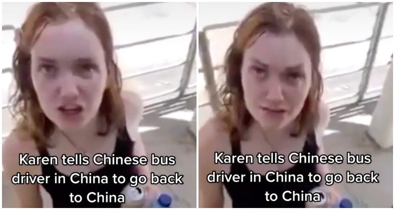 Woman filmed telling a Chinese bus driver to ‘go back to China’ — while they are in China