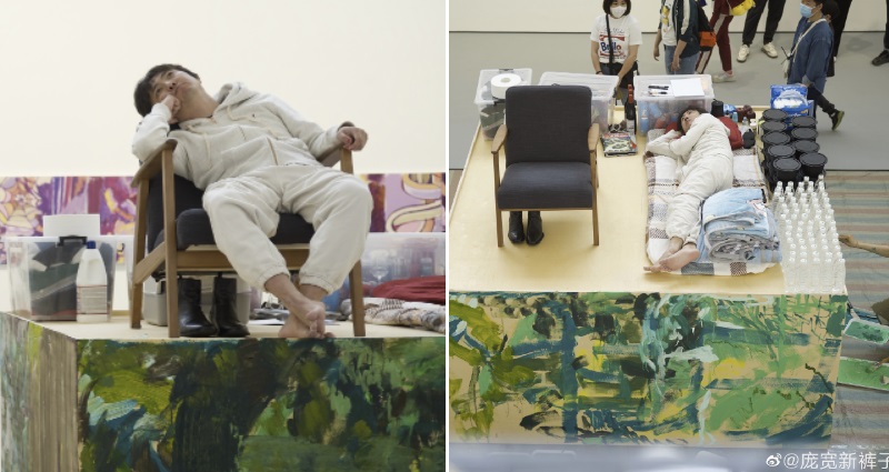 Chinese man’s 24/7 livestream of his self-imposed quarantine as performance art draws in millions