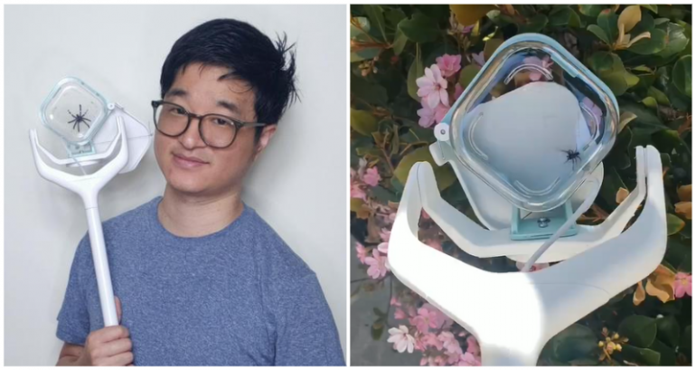 Need a spider out of the house without killing it? Entrepreneur’s Cup-a-Bug invention offers easy solution