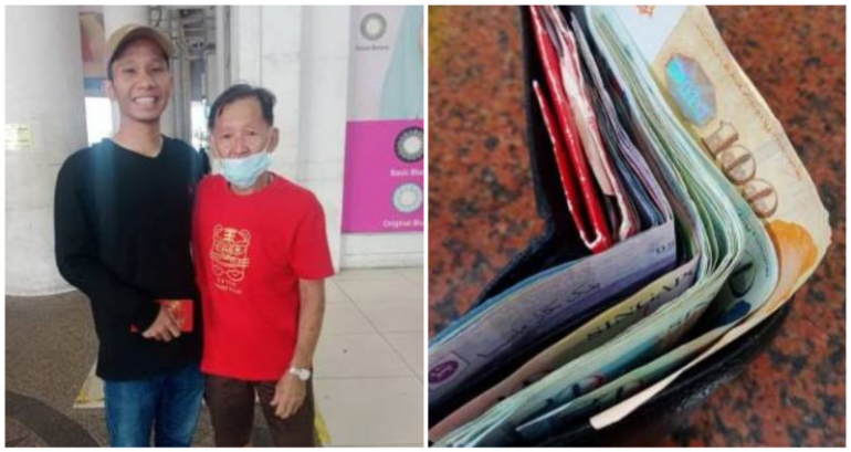 Elderly Singaporean man moved by kindness of Malaysian teen who returned his lost wallet with over $800