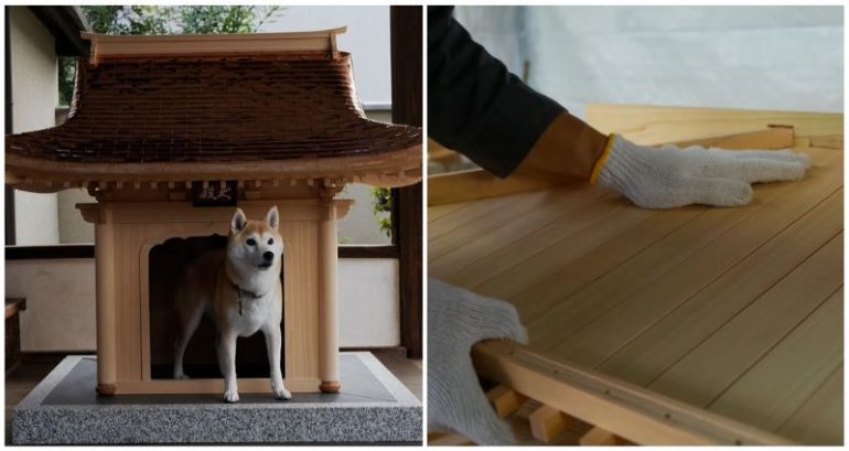 This traditional Japanese architecture-inspired doghouse is breathtaking — it also costs $150,000