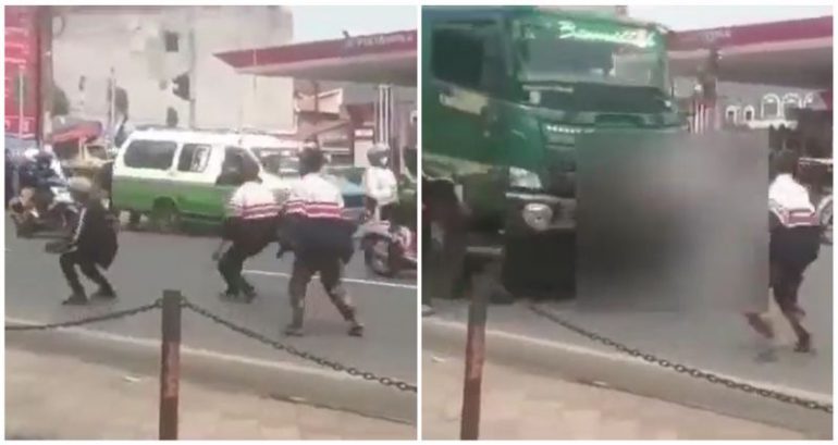 Indonesian teen killed after attempting TikTok challenge in which users jump in front of moving trucks