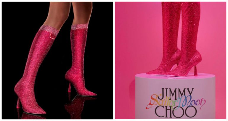 Jimmy Choo celebrates Sailor Moon 30th anniversary with $13,000 boots covered in 19,000 crystals