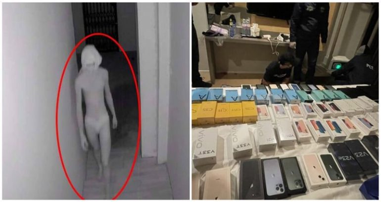 Thai serial thief who stole hundreds of phones while only wearing white briefs arrested