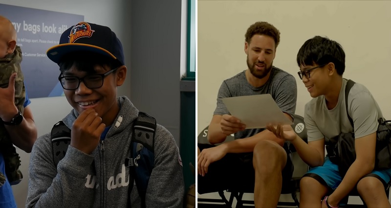Golden State Warriors’ Klay Thompson gives prized Kobe Bryant photo to fan with rare type of cancer