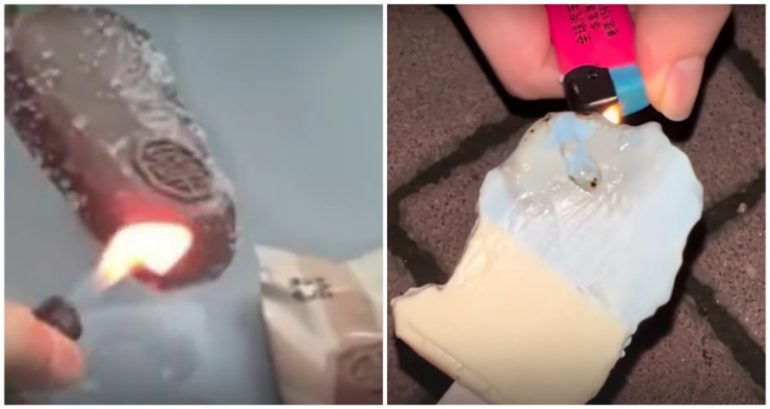 ‘Hermes of ice cream’ that does not melt even when held under a blowtorch astonishes Weibo