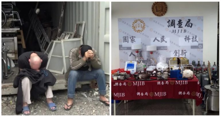 American English teacher among group arrested in Taiwan for operating an amphetamine factory