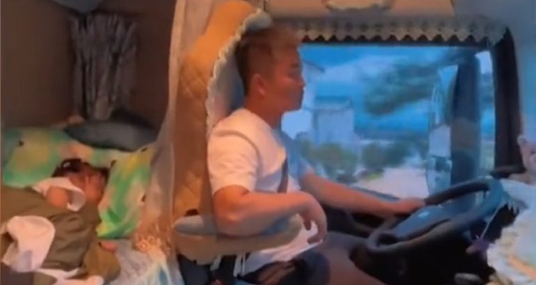 Chinese parents win netizens’ hearts after transforming truck cabin into ‘princess bedroom’ for their daughter