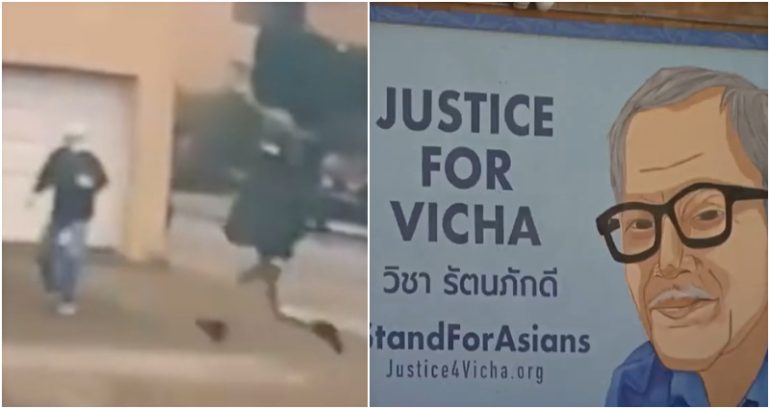 San Francisco rally commemorates first anniversary of Vicha Ratanapakdee mural