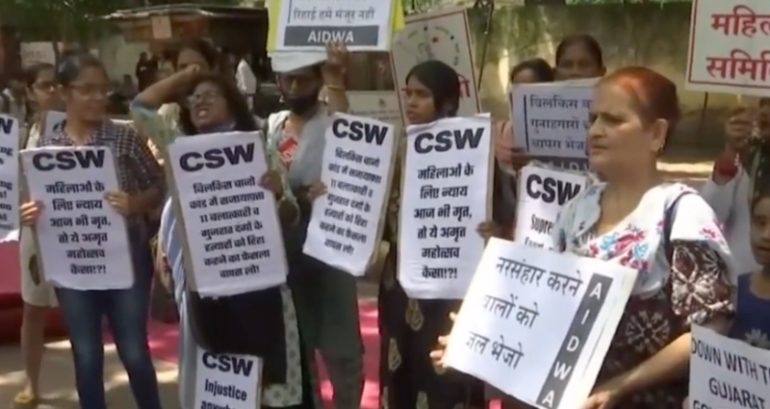 Indian women protest release of Hindu men who sexually assaulted pregnant Muslim woman