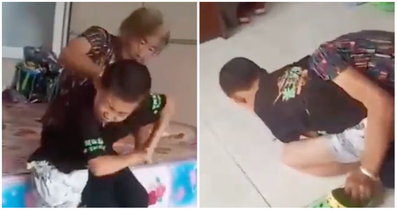 Chinese boy strangles grandmother