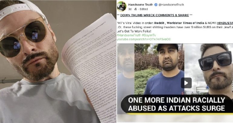 American neo-Nazi who racially abused South Asian man in Poland is arrested for hate messages at Auschwitz