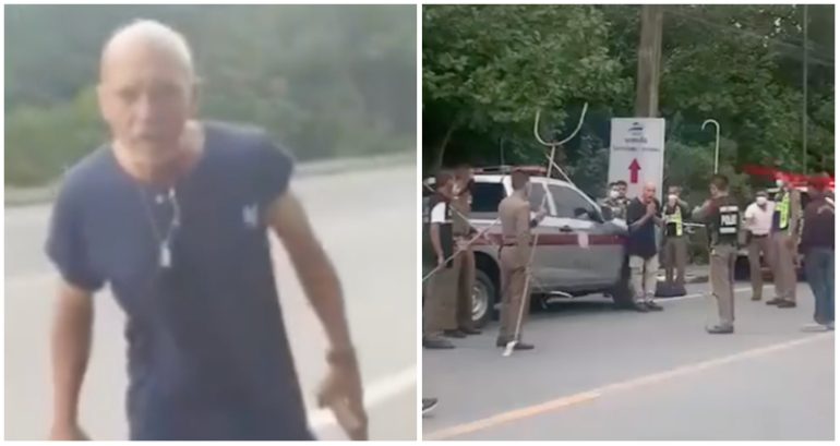 American man arrested for smashing man’s car in Thailand