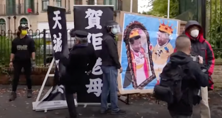 Videos emerge of Hong Kong protester dragged into Chinese consulate in UK and beaten
