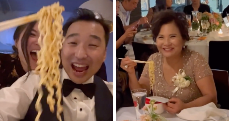 Name a better combo: Asian wedding with ramen bar is a hit on TikTok