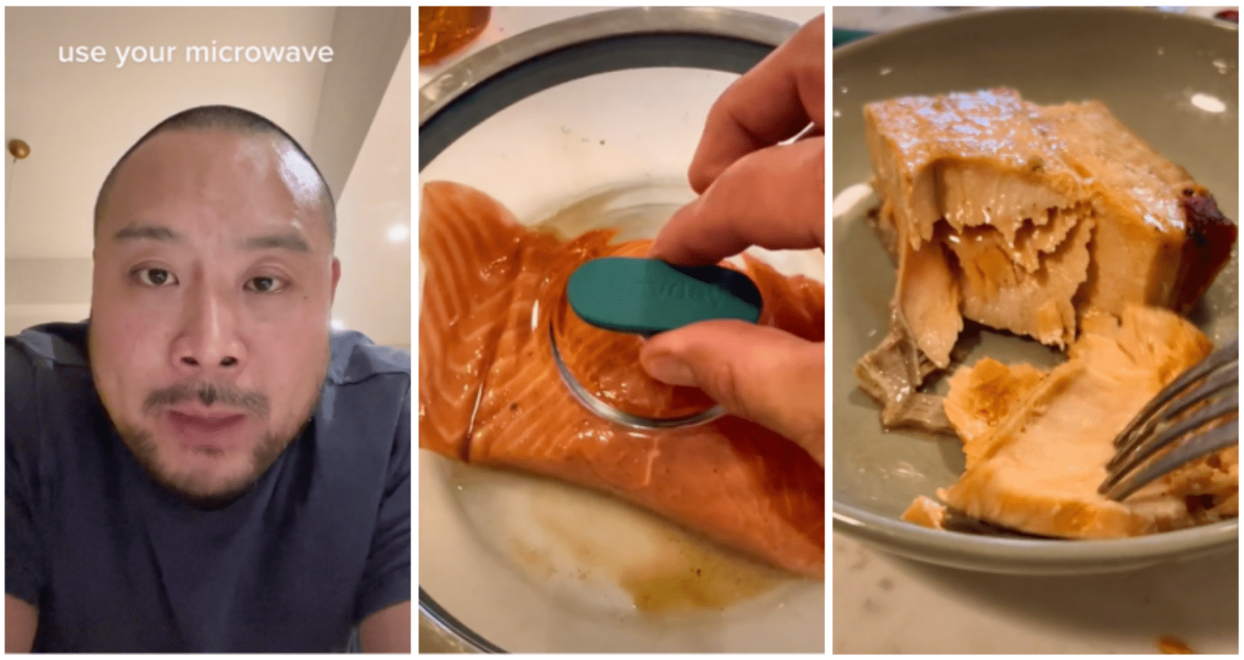 Momofuku's David Chang cooks mouthwatering salmon... with a microwave