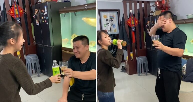 Chinese man sobs after stepdaughter finally calls him ‘dad’ in viral video