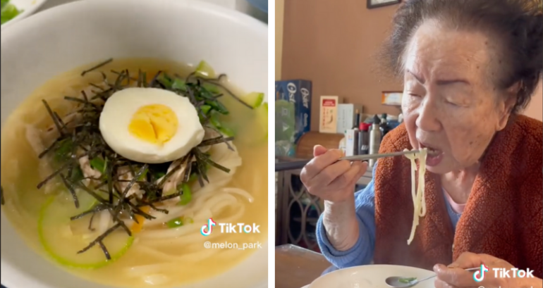 Korean grandma gets money’s worth out of Costco rotisserie chicken in viral video