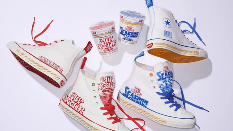 Converse and Nissin team up to release Cup Noodles-inspired sneakers