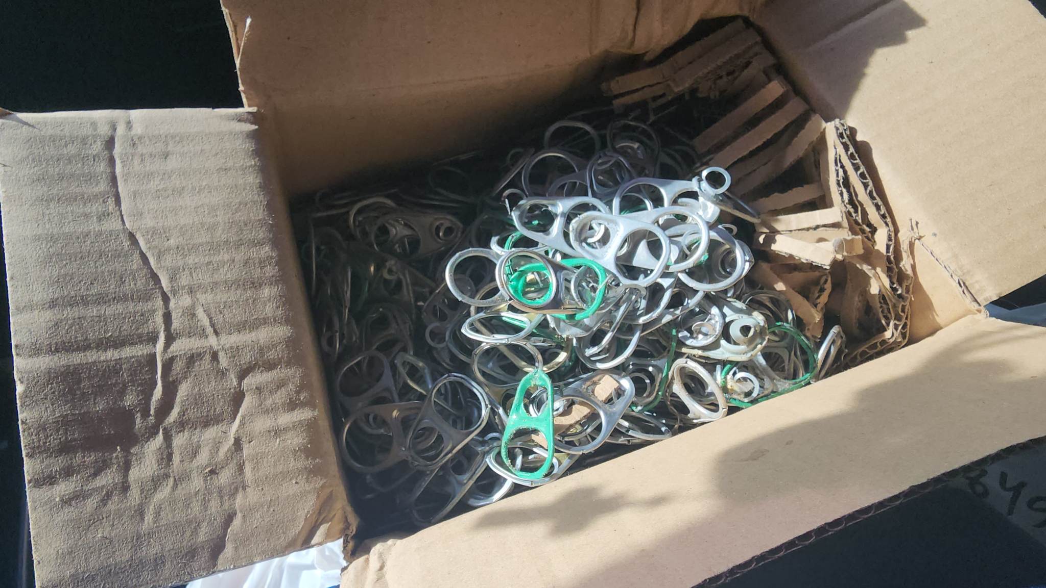 Soda can pull tab donations