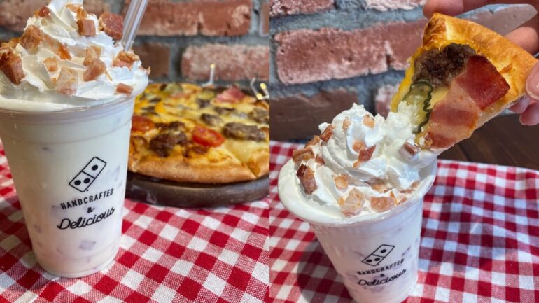 Domino’s Japan releases limited-time bacon milkshake to dip your pizza in