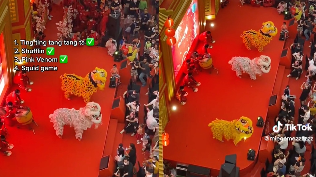 Viral lion dance on TikTok