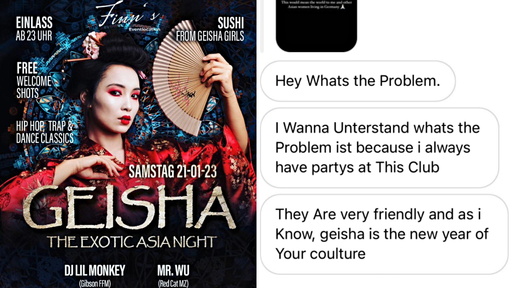 German events hub sparks outrage over ‘exotic Asia’ party with ‘Geisha girls’ serving sushi