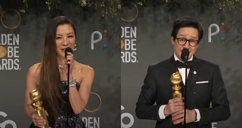 Michelle Yeoh, Ke Huy Quan win Golden Globes