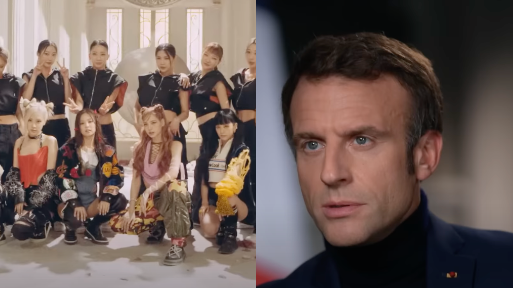 blackpink macron