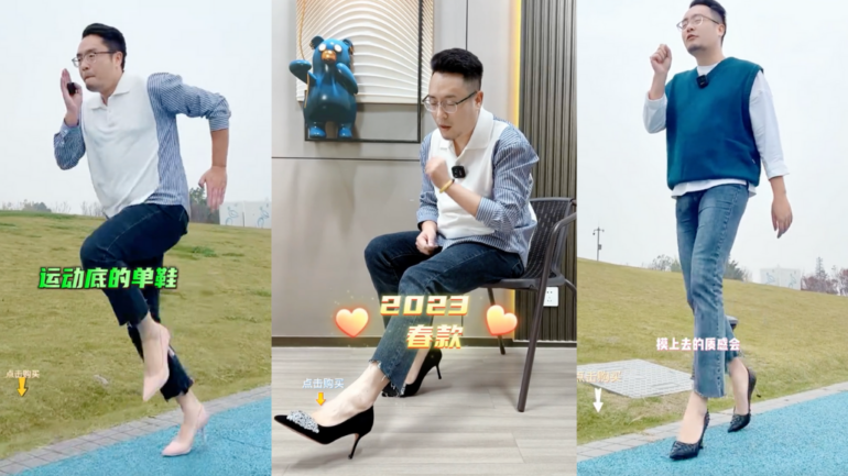 Chinese man who models his own brand’s high heels makes nearly $900,000 a month