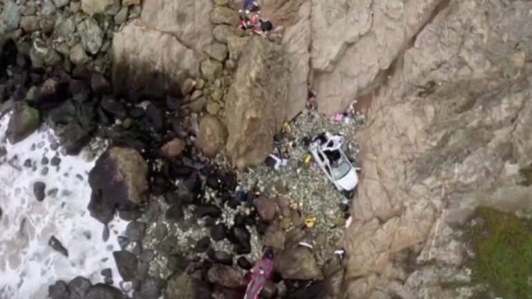 California doctor who drove family off cliff in Tesla charged with attempted murder