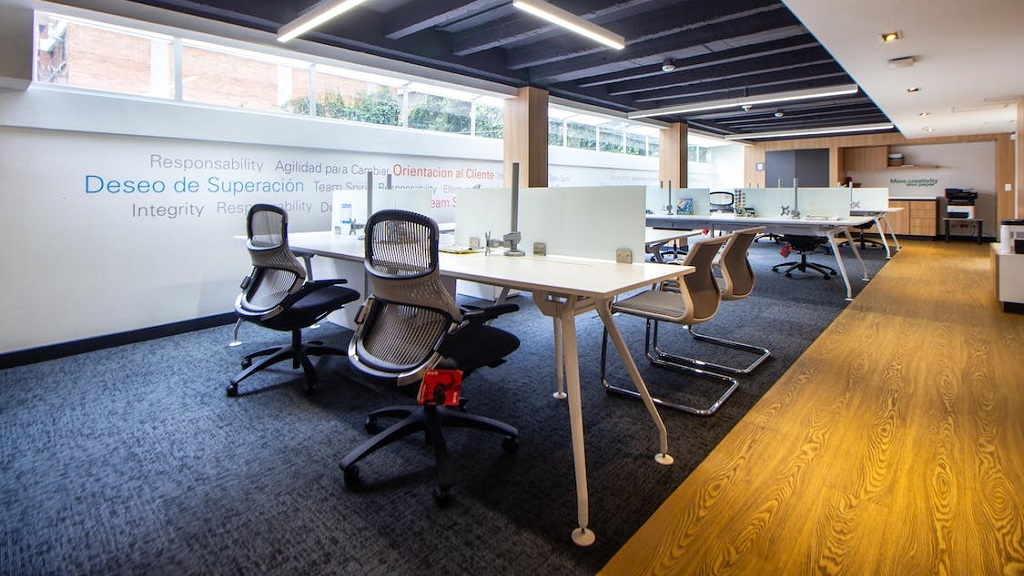 An empty office space