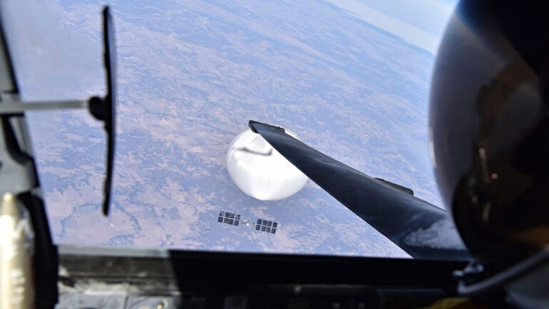 Pentagon releases selfie of U-2 pilot with Chinese spy balloon taken before shootdown