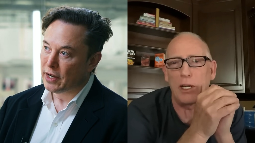 Elon Musk, Scott Adams