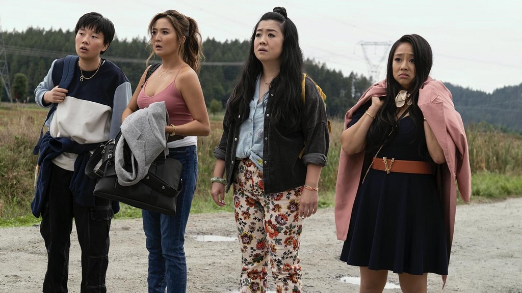 Sabrina Wu, Ashley Park, Sherry Cola and Stephanie Hsu in "Joy Ride"
