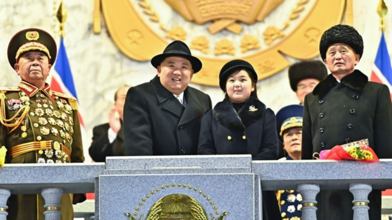 Kim Jong-un’s daughter joins father in historic military parade, sparks rumors on future leadership