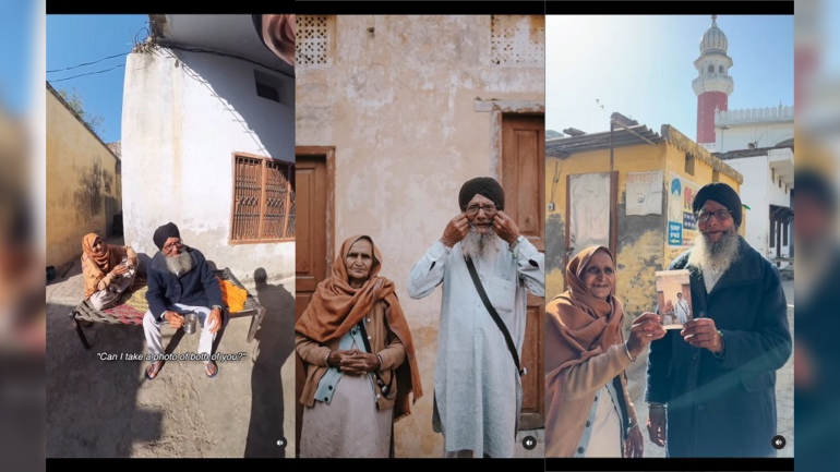 Spontaneous photoshoot of elderly Sikh couple warms hearts
