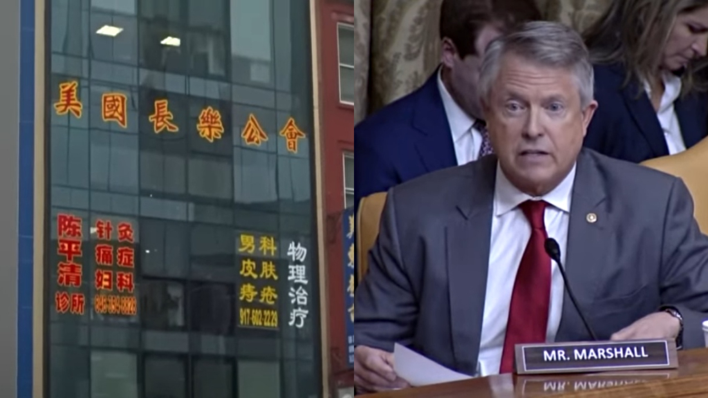 Chinese police station, Sen. Roger Marshall