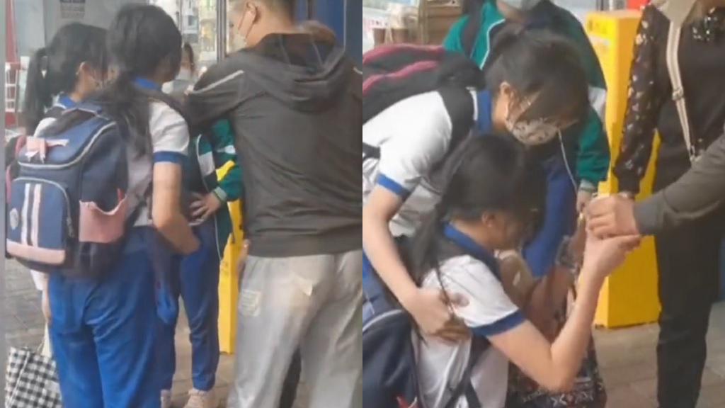 Chinese student begs woman for lost allowance