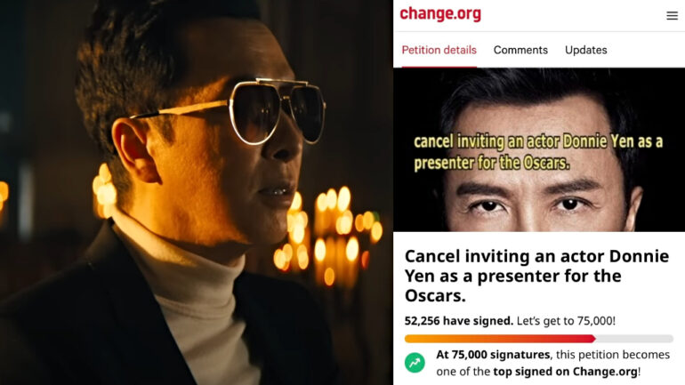 Over 50,000 petition to bar Donnie Yen as Oscar presenter over his support for CCP