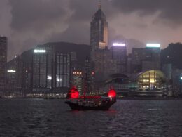Hong Kong at dusk