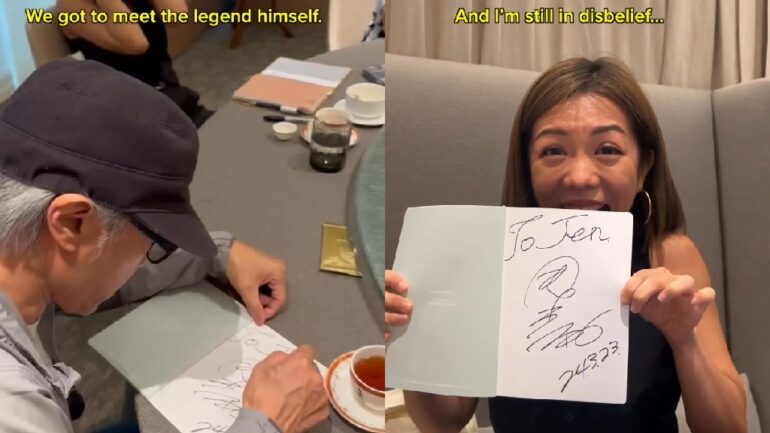 Influencer overjoyed after followers help her fulfill her dream of meeting Stephen Chow