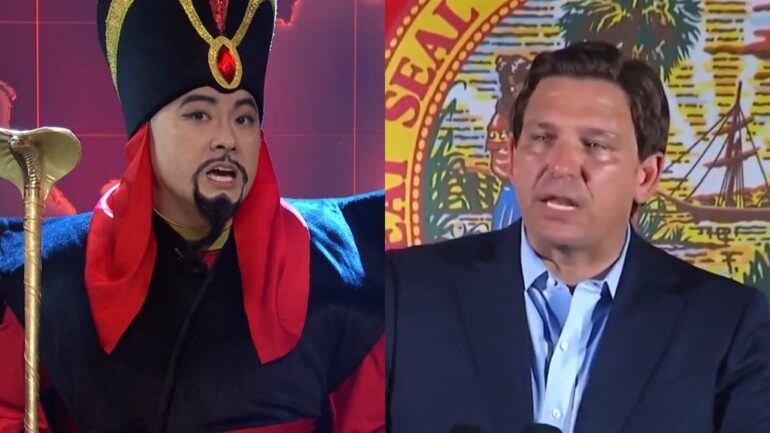 Video: Bowen Yang roasts Ron DeSantis as gay Jafar on ‘SNL’