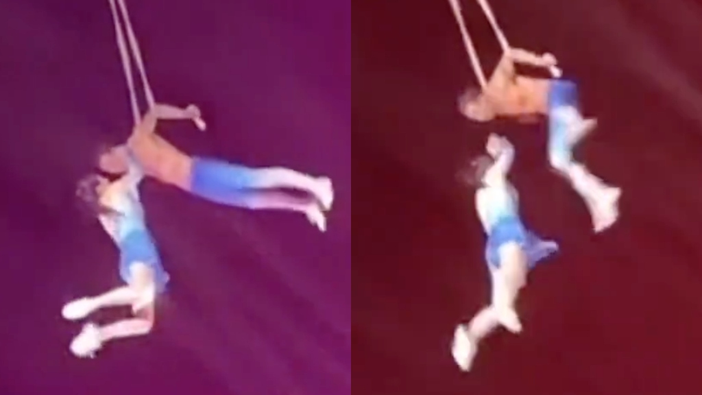 Sun and her acrobatic partner and husband, Zhang
